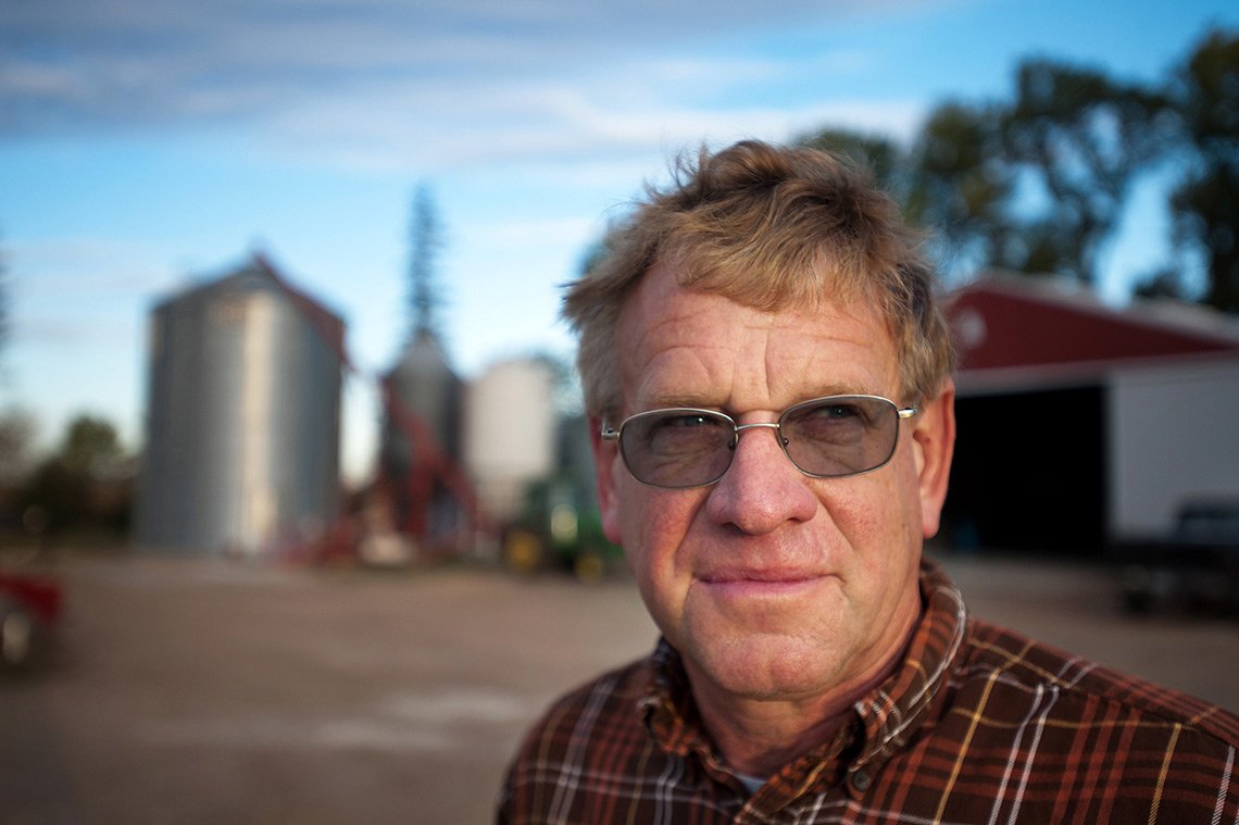 Agricultural portrait of a farmer in Minnesota