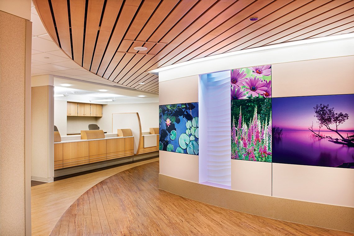 Interior photograph of the radiology desk at Mayo Clinic's Jacobson Bldg