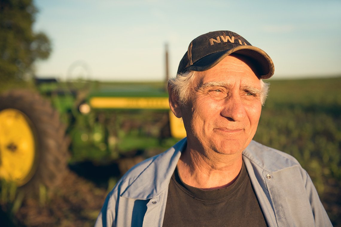 agricultural portrait of a farmer